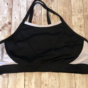 Zella Sports Bra Lightweight Black and Light Pink